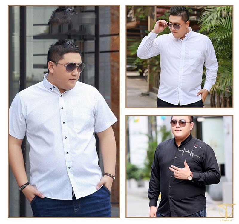 Phối đồ cho nam béo bụng với áo sơ mi suông