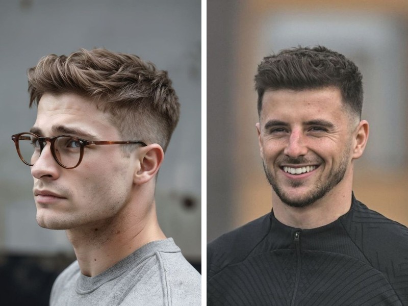 Tóc Quiff Undercut uốn xoăn giúp tăng thêm độ phồng và chiều sâu cho kiểu tóc 