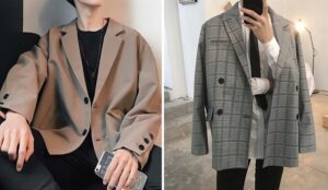 Phối đồ nam mông to với áo khoác blazer và quần âu