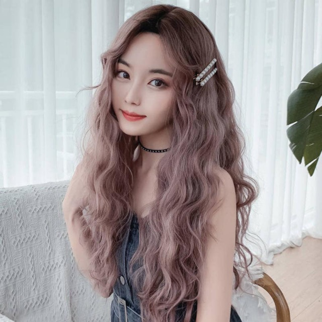 tóc giả màu hồng